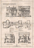 Design for detached suburban villa. Architecture (3) 1872 old antique print