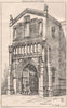 St. Nicholas Lynn, So Porch. Norfolk 1872 old antique vintage print picture