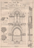 Town hall for a country town detail; Alfred Reading, Architect 1872 old print