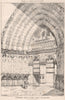 Doorway, west front, Seez Cathedral. Savoie 1872 old antique print picture