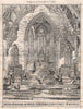 The sanctuary of St. Walburge's Church, Preston. Lancashire 1872 old print
