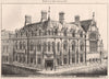 Mining Institute & Wood Memorial Hall, Newcastle-on-Tyne 1872 old print