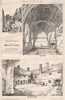 The College, Cobham Kent; sketched by R.A. Fraser 1872 old antique print