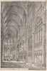 Church of St. Aloysius, Oxford J.A. Hansom & Son, Architects 1873 old print