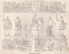 Roman sculpture. Rome 1873 old antique vintage print picture