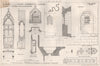 St. Mary at ye Cross, Shoreditch, London 1873 old antique print picture