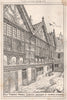 Half timbered houses, Chester, by Maurice B. Adams. Cheshire 1873 old print