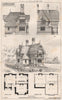 Coachman's cottage, Great Waltham, Essex; Fred Chacellor, Architect 1873 print