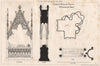 Tomb of Aymer de Valence, Westminster Abbey. London 1873 old antique print