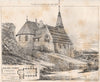 Helsby Church, Cheshire; John Douglas Architect, Chester 1873 old print