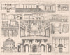 Roman architecture. Rome (4) 1873 old antique vintage print picture