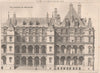 The Chateau de Boulogne. Pas-de-Calais 1873 old antique vintage print picture