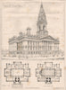 Bolton Town Hall; William Hill & Geo Woodhouse Architects. Lancashire 1873