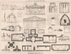 Etruscan architecture. Architecture 1873 old antique vintage print picture