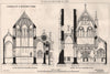 Church of St. Wilfrid, York; Geo Goldie, Architect. Yorkshire (2) 1873 print