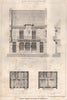 French postal-telegraph at Granville . Manche 1873 old antique print picture