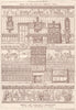 Dining room frieze furniture decorations designs by Cox & Sons 1873 old print