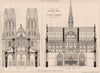 Cathedral Church of St. Mary, Edinburgh, Willilam Burges, Architect 1873 print