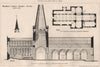 Grosmont Church. Shoring of Tower; J.P. Seddon. Architect. Monmouthshire 1873
