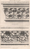 Notre Dame de Paris; St. Chapelle de Paris - corniche de l'Oratoire 1873 print