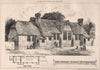 New National Schools, Fletching, Sussex; E.F.C. Clarke, Architect 1873 print