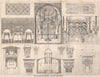 Spanish-Moorish architecture. Spain 1874 old antique vintage print picture