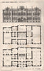 Albert Memorial Museum, Exeter. Devon 1874 old antique vintage print picture