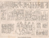 Italian Romanesque sculpture. Italy 1874 old antique vintage print picture