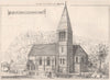 St. Aubin, Jersey J.E.K. Cutts, Architect. Channel Islands 1874 old print