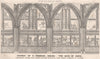 Church of St. Frances, Assissi. Two bays of nave 1874 old antique print