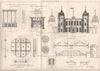 Royal Military Academy, Woolwich. London 1874 old antique print picture