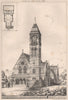 Congregational Church, Caterham, Surrey; John Sulman Architect 1874 old print