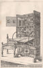 A painted escritoir; designed by W. Burges, Architect. Design 1874 old print