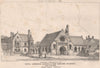 Royal Grammar School restoration & masters residence, High Wycombe 1874 print