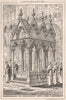 Monument to Archbishop Grey York, Cathedral. Yorkshire 1874 old antique print
