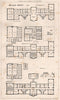 Owens College, Manchester. Plans. Alfred Waterhouse, Architect 1874 old print