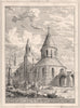 The Temple, London 1874 old antique vintage print picture