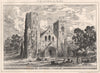 St. Germain's, Cornwall 1874 old antique vintage print picture