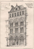 New paper staining works no. 91 Goswell Road, City . London 1874 old print