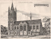New Church Leamington, Warwickshire; George Gilbert Scott Jun. 1874 old print