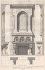 Monastère de l'Assomption à Bordeaux. Gironde 1874 old antique print picture