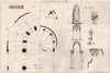 Lisieux Cathedral, Apse half ground/half triforium plan. Calvados 1874 print