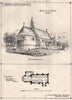 Adforton Church, Herefordshire 1874 old antique vintage print picture