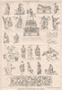 Sculptures of the Berlin School, XIXth. Century 1874 old antique print picture