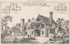 House built at Shere, Surrey, for A. Clay; F.P. Cockerell Architect 1874 print