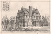 Orrest Bank, Orpington, for J.W. Fox; George & Vaughan Architects 1874 print