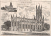 St Peter's Church, Brighton with proposed extension; Somers Clarke Archt 1875