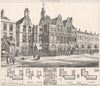 School Board for London, Blackheath Road Schools, Greenwich 1875 old print