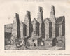 Gainsborough. Old wall part of west elevation, 1874  . Buildings 1875 print