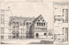 St. Saviour's Schools, Hoxton; James Brooks, Architect. London 1875 old print